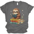 Book Lover Sloth Reading Bookish Library Read Books Be Kind Unisex Jersey T-Shirt