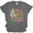 Book Tree All Is Calm Said No Teacher Ever Christmas Unisex Jersey T-Shirt