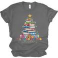 All Booked For Christmas Teacher Reading Student Bookworm Unisex Jersey T-Shirt