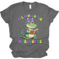 All Booked For Mardi Gras Crocodile Reading Book Teacher Unisex Jersey T-Shirt