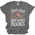 Bookworm Book Just A Girl Who Loves Books Unisex Jersey T-Shirt