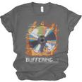 Buffering Glitched CD On Fire 2000s Nostalgia Unisex Jersey T-Shirt