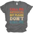 Call Me Antisocial But Please Don't Call Me Introvert Unisex Jersey T-Shirt Call Me Antisocial But Please Don't Call Me Introvert Unisex Jersey T-Shirt