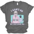 I Can't Go My Cat Said No Introvert Anxiety Cat Lover Unisex Jersey T-Shirt I Can't Go My Cat Said No Introvert Anxiety Cat Lover Unisex Jersey T-Shirt
