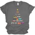 Cassette Tape Christmas Tree Graphic 80s 90s Retro Nostalgia Unisex Jersey T-Shirt