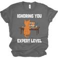 Cat Ignoring You Expert Level Orange Tabby Introvert Unisex Jersey T-Shirt Cat Ignoring You Expert Level Orange Tabby Introvert Unisex Jersey T-Shirt