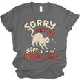 Cat Lover Sorry Cant Go Im An Indoor Introvert Cat Mom Unisex Jersey T-Shirt