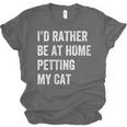 Cat Owner Introvert Stay Home Rather Pet Cat Unisex Jersey T-Shirt Cat Owner Introvert Stay Home Rather Pet Cat Unisex Jersey T-Shirt