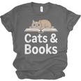 Cats And Books Unisex Jersey T-Shirt Cats And Books Unisex Jersey T-Shirt