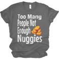 Chicken Nugget Saying Introvert Nuggie Foodie Food Unisex Jersey T-Shirt Chicken Nugget Saying Introvert Nuggie Foodie Food Unisex Jersey T-Shirt
