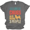 Chug Dog Retro Vintage Pughuahua Owner Fur Parent Introvert Unisex Jersey T-Shirt Chug Dog Retro Vintage Pughuahua Owner Fur Parent Introvert Unisex Jersey T-Shirt