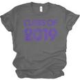Class Of 2019 High School Graduation Purple Senior Unisex Jersey T-Shirt