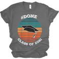 Class Of 2021 Done Senior Graduation Retro Sunset Unisex Jersey T-Shirt