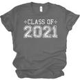 Class Of 2021 High School Graduation Year Distressed Shirt Unisex Jersey T-Shirt