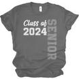 Class Of 2024 Senior 24 Shirt High School Graduation Party Unisex Jersey T-Shirt