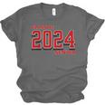 Class Of 2024 Senior Back To School Vintage Graduation Tee Unisex Jersey T-Shirt