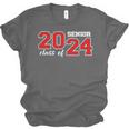 Class Of 2024 Senior Year Boys Girls School Graduation Unisex Jersey T-Shirt