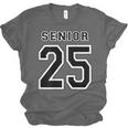 Class Of 2025 High School Senior 25 On Back Graduation Unisex Jersey T-Shirt