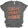 Class Of 2025 Senior Orange And Student Graduation Unisex Jersey T-Shirt