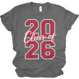 Class Of 2026 Graduation Red With Varsity Letters Unisex Jersey T-Shirt