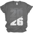 Class Of 2026 High School Senior Graduation Grey Sport Style Unisex Jersey T-Shirt
