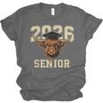 Class Of 2026 Highland Cow Senior Graduation School Pride Unisex Jersey T-Shirt
