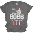 Class Of 2026 Senior Graduation American Flag Senior 2026 Unisex Jersey T-Shirt