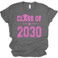 Class Of 2030 Pink Girls Shirt Graduation Unisex Jersey T-Shirt