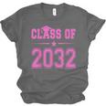 Class Of 2032 Pink Girls Shirt Graduation Unisex Jersey T-Shirt
