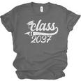 Class Of 2037 First Day Of School Graduation Grow With Me Unisex Jersey T-Shirt