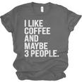 I Like Coffee Introvert Coffee Lovers Sarcastic Humor Unisex Jersey T-Shirt I Like Coffee Introvert Coffee Lovers Sarcastic Humor Unisex Jersey T-Shirt