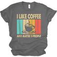 I Like Coffee And Maybe 3 People Introvert Anti-Social Unisex Jersey T-Shirt