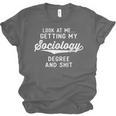 College Graduation For Him Her Getting Sociology Degree Unisex Jersey T-Shirt