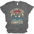 College Level Complete Class Of 2026 Gamer Graduation Grad Unisex Jersey T-Shirt