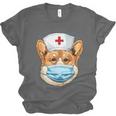 Corgi Dog Nurse RN Nursing School Graduation Unisex Jersey T-Shirt