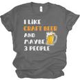 I Like Craft Beer & Maybe 3 People Introvert Beer Fans Unisex Jersey T-Shirt