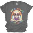 Cute 100th Day Of School 100 Days Dog Reading Book Rainbow Unisex Jersey T-Shirt