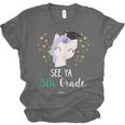 Cute Unicorn See Ya 5th Grade Graduation Shirt Unisex Jersey T-Shirt
