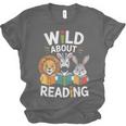 Cute Wildlife Zoo Animals For Book Reader Bookworms Unisex Jersey T-Shirt Cute Wildlife Zoo Animals For Book Reader Bookworms Unisex Jersey T-Shirt