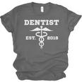 Dentist Dr GraduationShirt Student Dentist Est 2018 Unisex Jersey T-Shirt