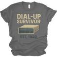Dial Up Survivor Retro 90s Internet Nostalgia Unisex Jersey T-Shirt Dial Up Survivor Retro 90s Internet Nostalgia Unisex Jersey T-Shirt