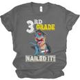 Dinosaur Graduation Cap Gown 3rd Grade Graduate Nailed It Unisex Jersey T-Shirt