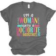 Doctorate Degree PhD Graduation PsyD Woman EdD Psychology Unisex Jersey T-Shirt