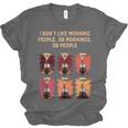 I Dont Like Morning People Introvert Coffee Lover Antisocial Unisex Jersey T-Shirt