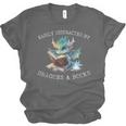 Easily Distracted By Dragons And Books Introvert Shirt Unisex Jersey T-Shirt Easily Distracted By Dragons And Books Introvert Shirt Unisex Jersey T-Shirt