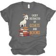 Easily Distracted By Goats And Books Goats And Book Reading Unisex Jersey T-Shirt