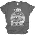 Easily Distracted By Old Cars Graphic Nostalgia Unisex Jersey T-Shirt
