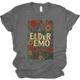 Elder Emo Floral Gothic Vintage Nostalgia Unisex Jersey T-Shirt