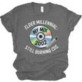 Elder Millennials Embracing 90s CDs Nostalgia Vibes Unisex Jersey T-Shirt