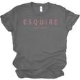 Esquire Est 2025 Women Attorney Lawyer Law School Graduation Unisex Jersey T-Shirt